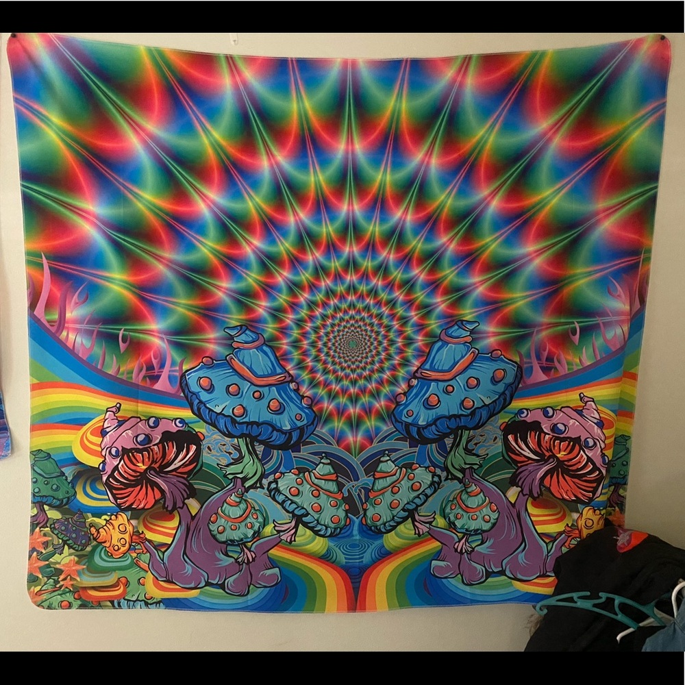 Red Psychedelic Tapestry